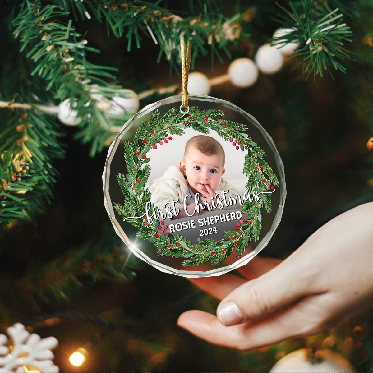 Ceramic Personalized Christmas Ornaments For Kids Classic