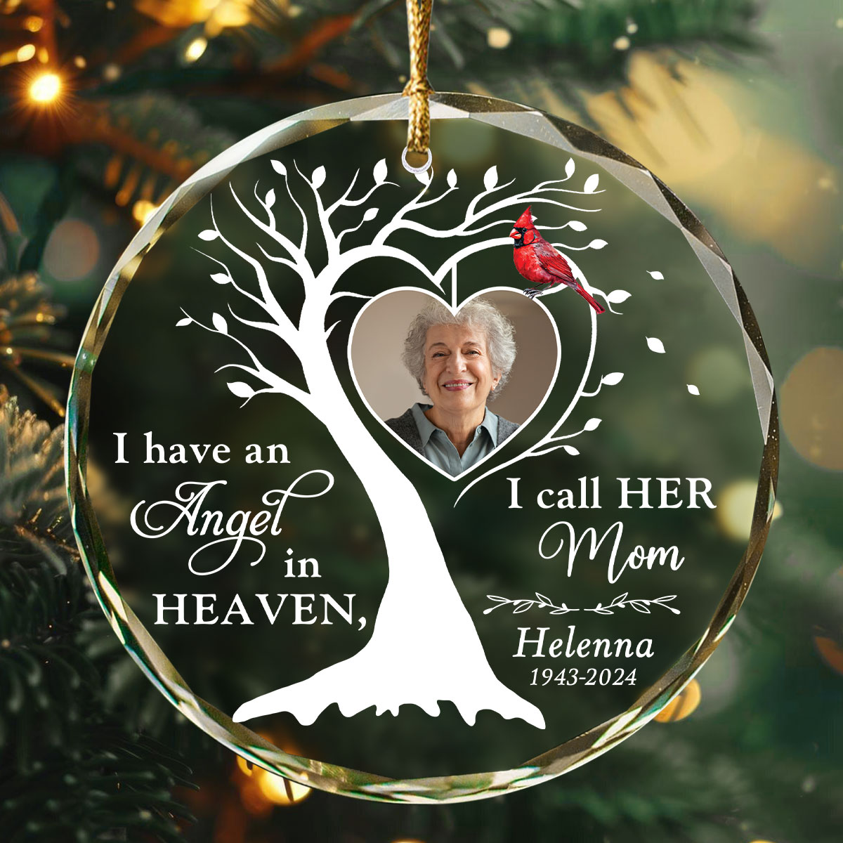 At Christmas Mother Memorial Ornament Memorial Christmas Ornaments