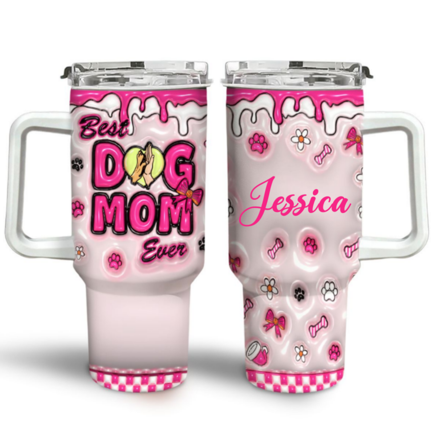 Personalized Best Dog Mom Ever Tumbler Perfect Christmas Gift