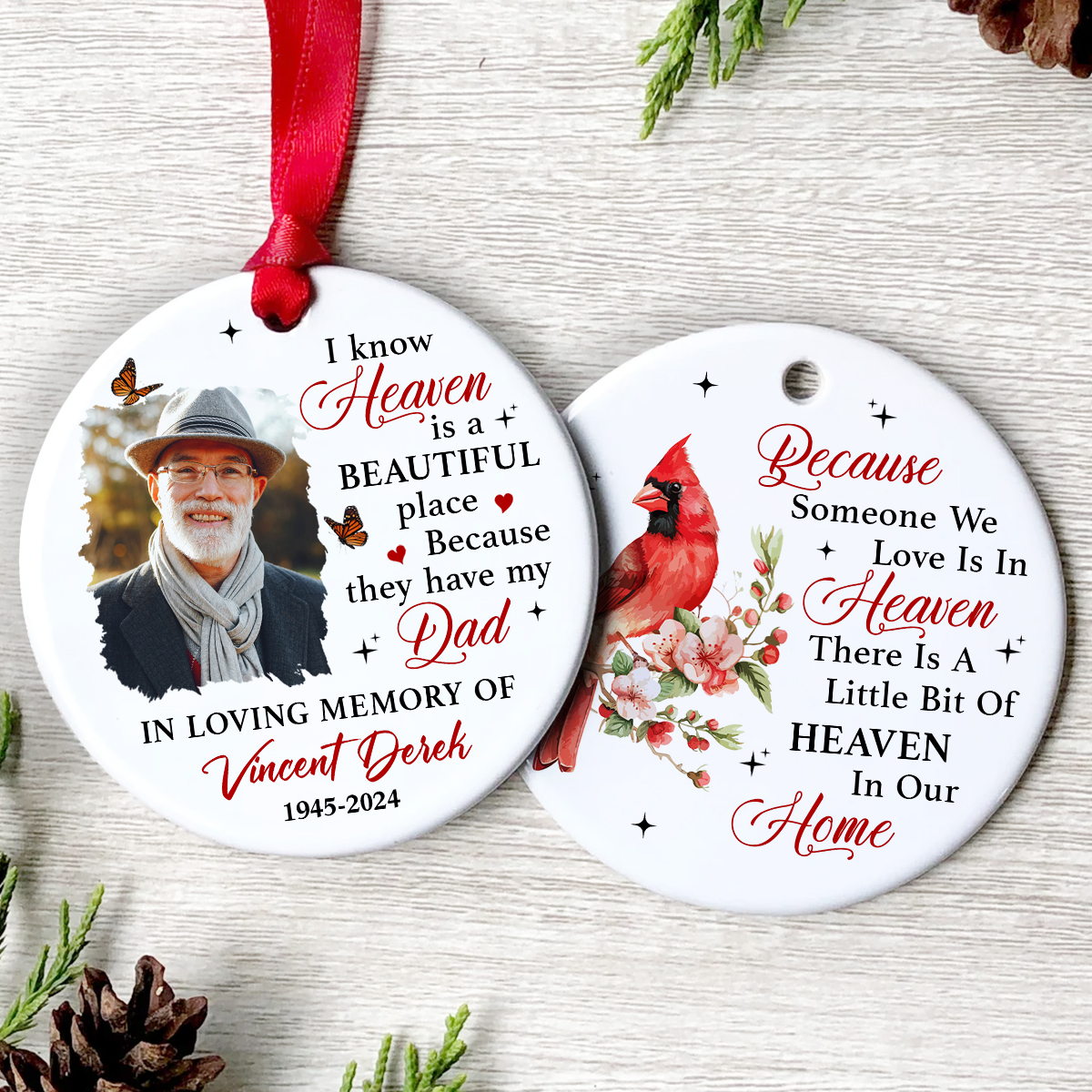 Chrstmas Memoral Ornament Unque Gfts Personalzed Gfts | Etsy