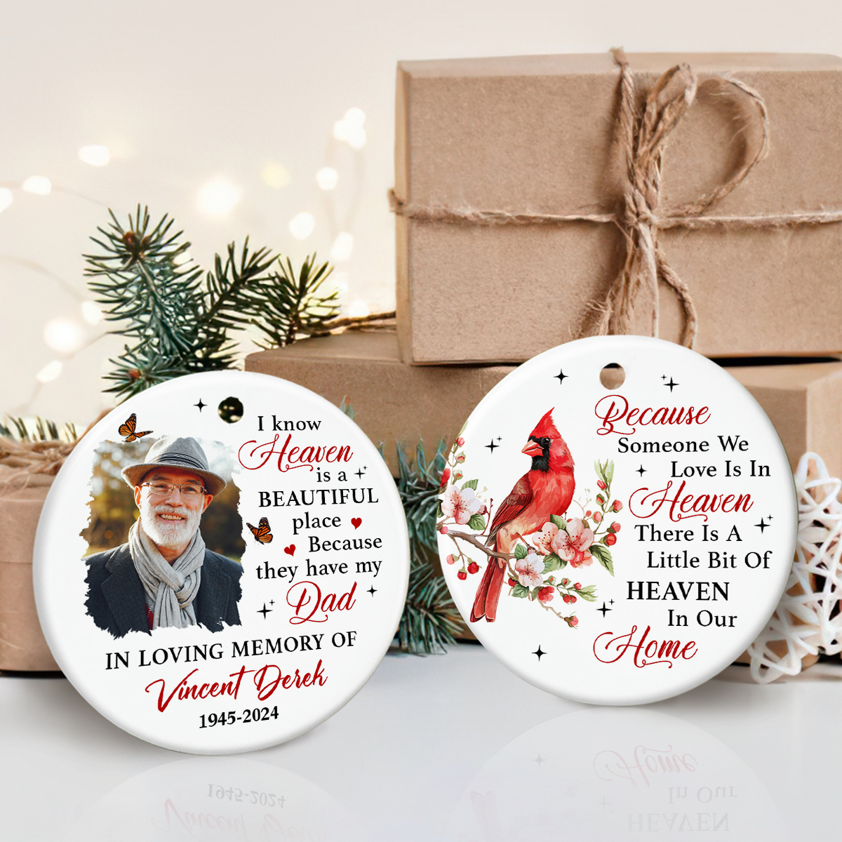 Chrstmas Memoral Ornament Unque Gfts Personalzed Gfts | Etsy