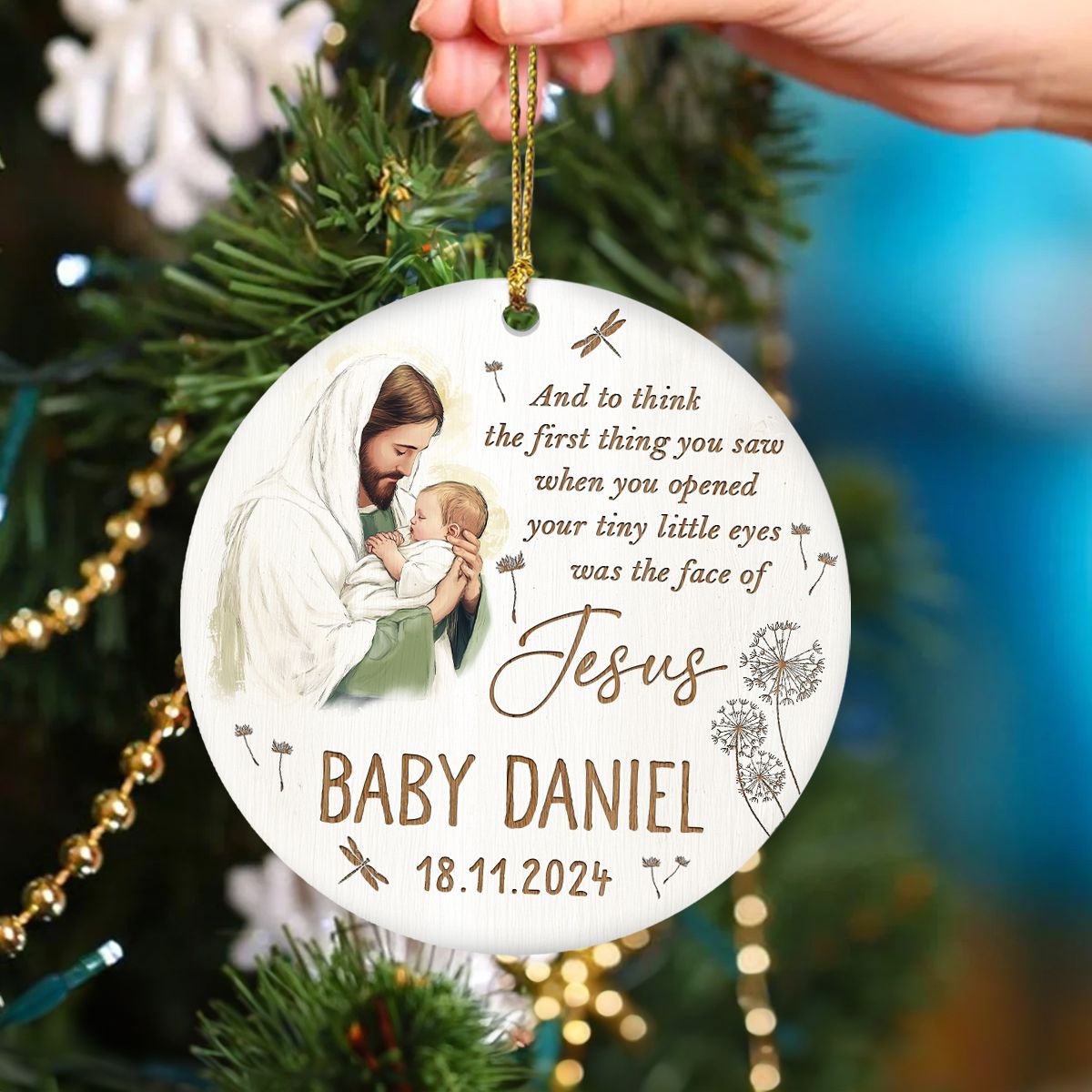 Christmas Tree Christmas Ceramic Round Ornament:A Must-Have Christmas Ceramic Decor For The Festive Season