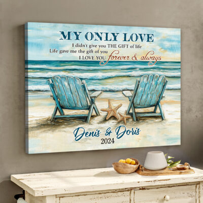 Personalized Gift 10th Wedding Anniversary Sentimental Gift Wall Art
