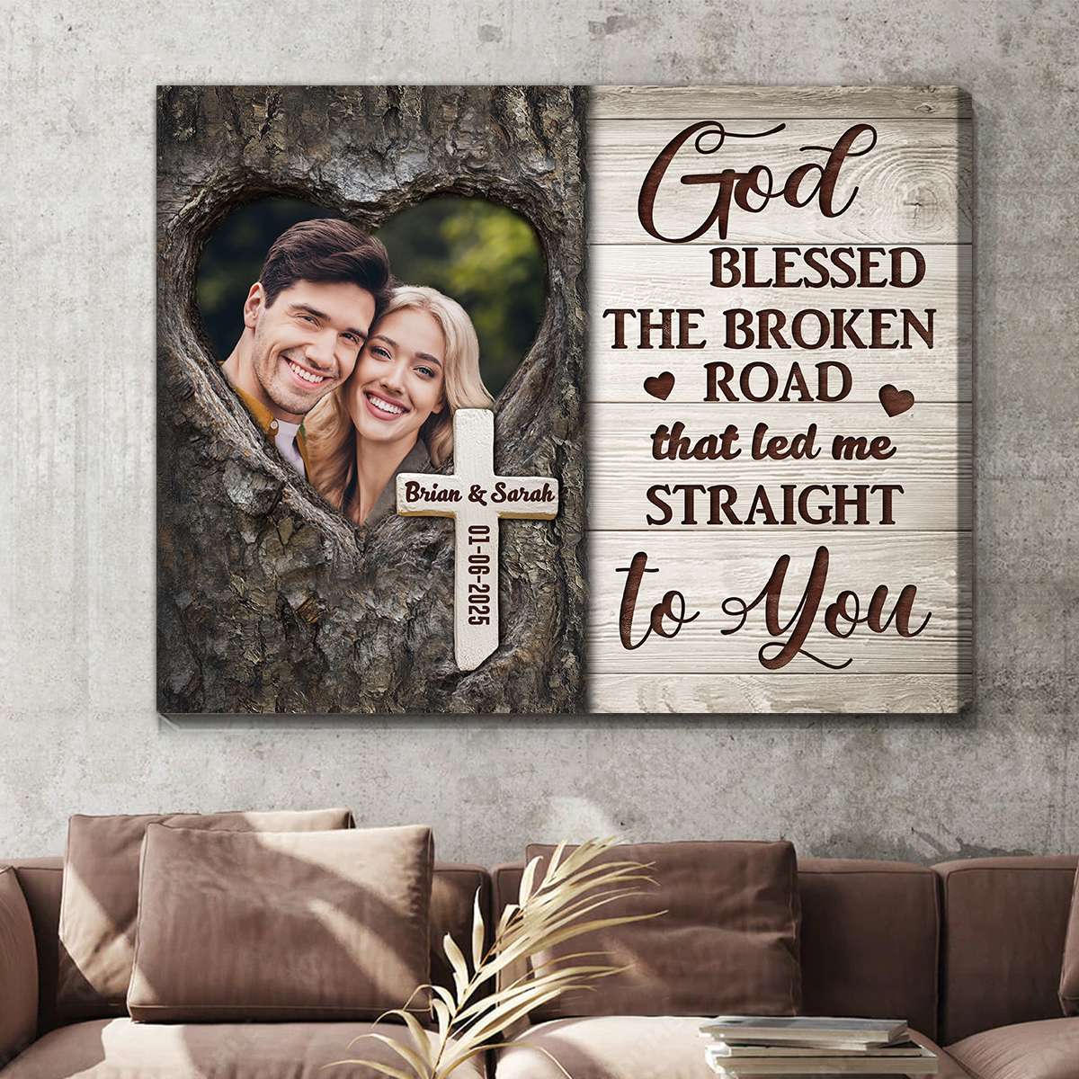 God Blessed The Broken Road Blanket | Personalized To My Wife Blanket