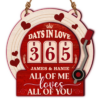 Custom Wooden Tracker Sign Days In Love - Personalized Gifts For Couple